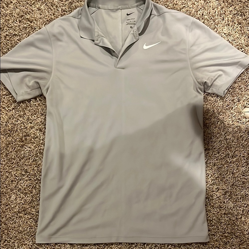 Nike Gray Performance Polo Shirt